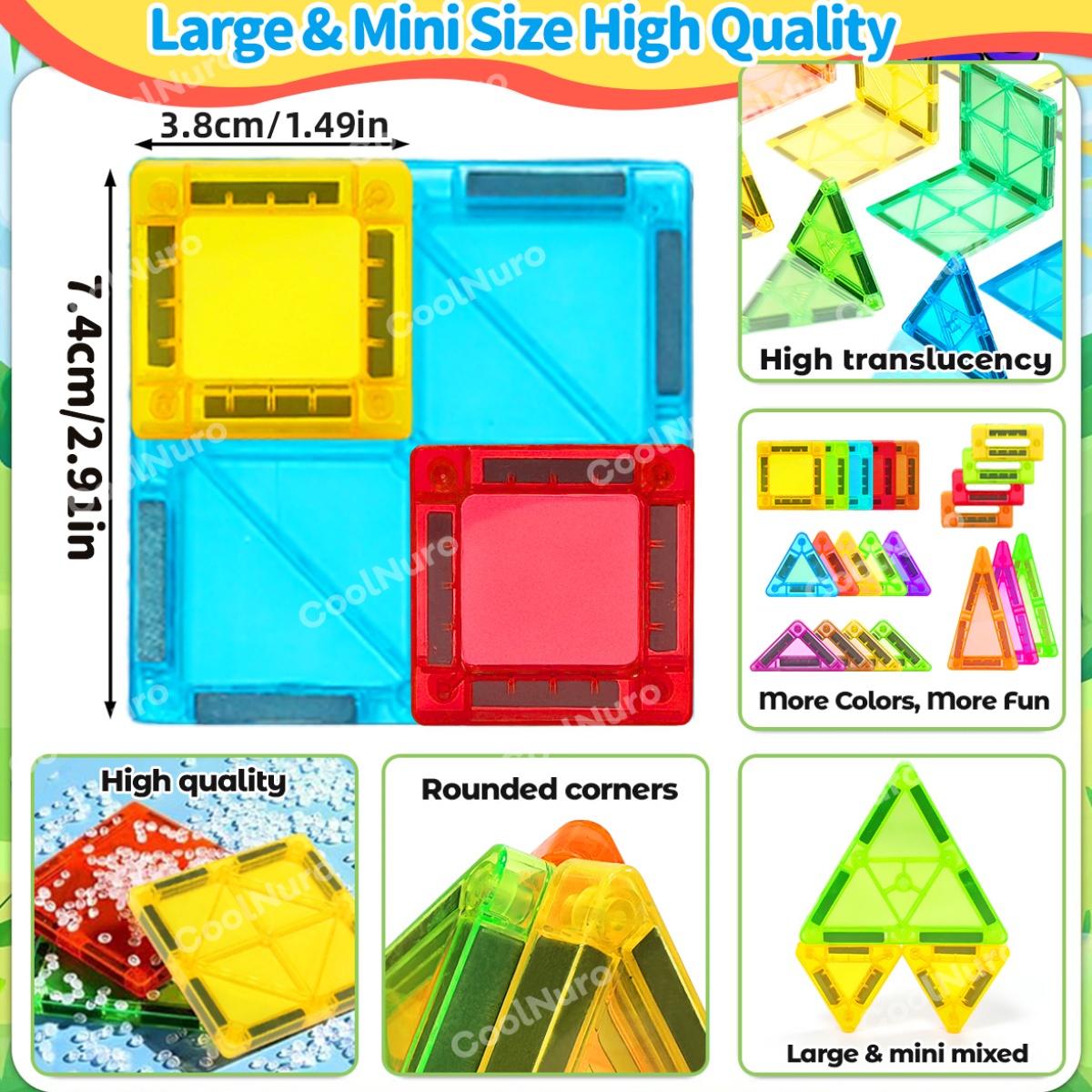 Magnetic Building Block Set for Hands-On Ability Development